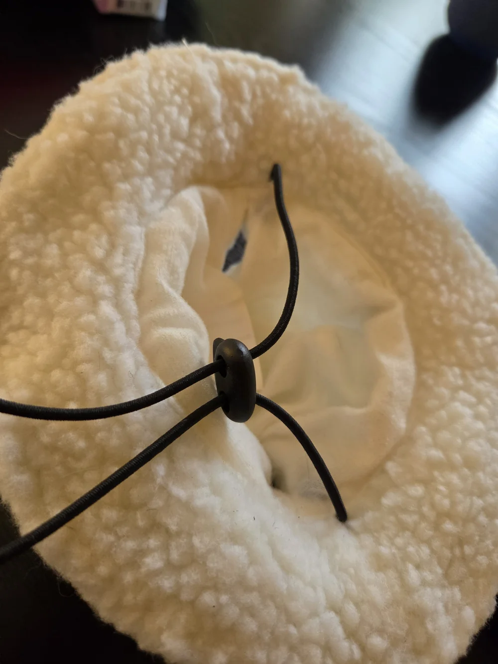 Cozy Cream Sherpa Bucket Hat And Eyemask